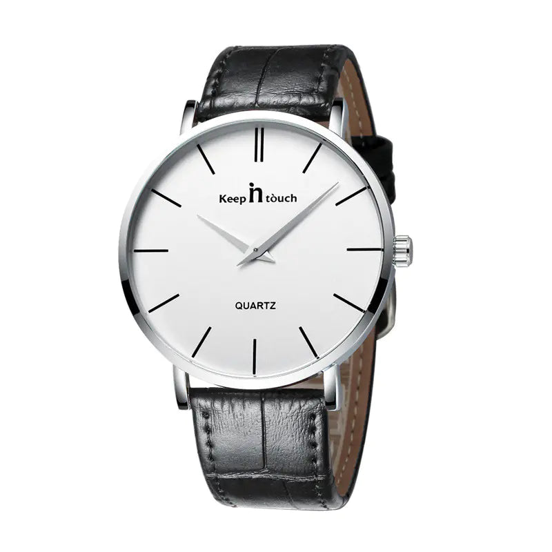Slim Quartz Watch for Men - Minimalist Two-Hand Design