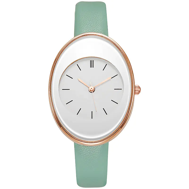 2022 Women's Fashion Minimalist Quartz Watch with Leather Band