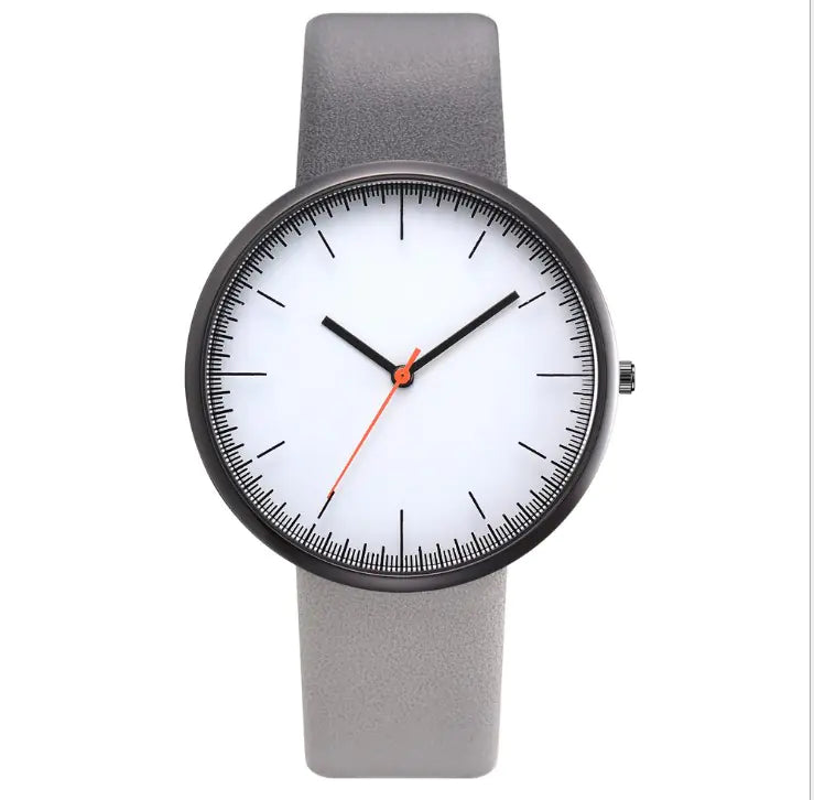 Candy Color Minimalist Quartz Watch with Unique Dial