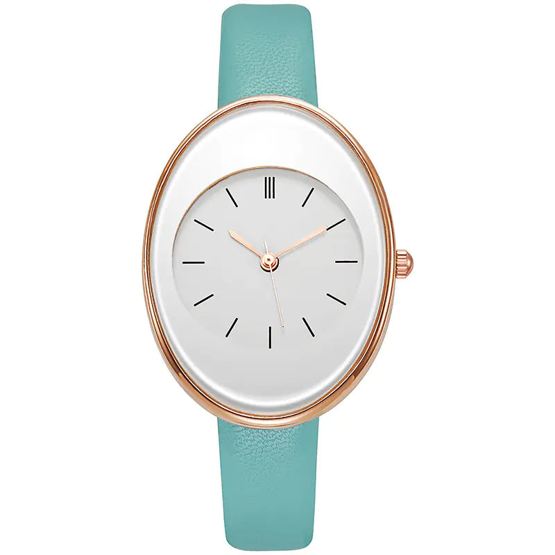 2022 Women's Fashion Minimalist Quartz Watch with Leather Band