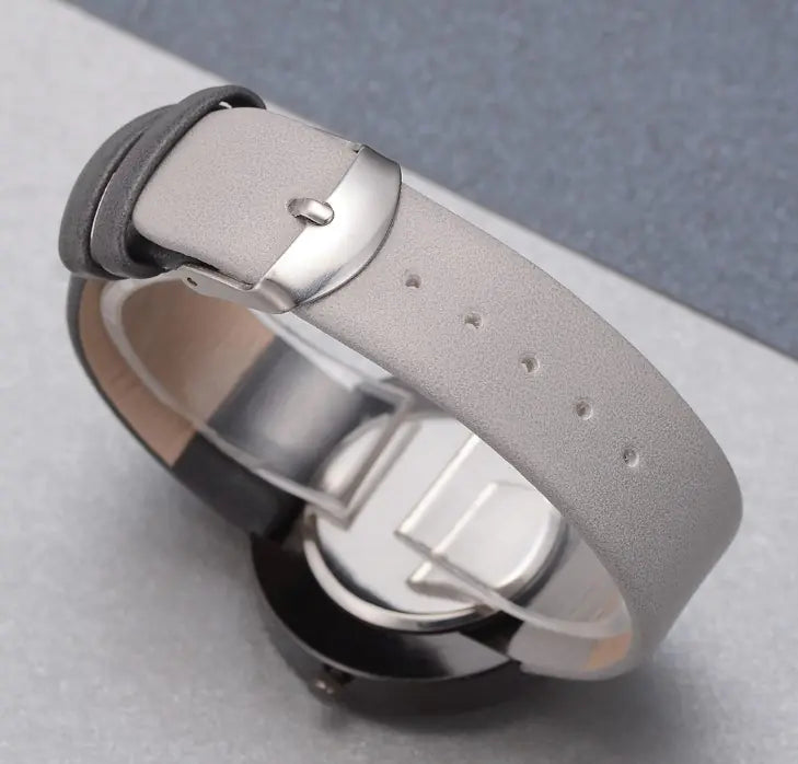 Candy Color Minimalist Quartz Watch with Unique Dial