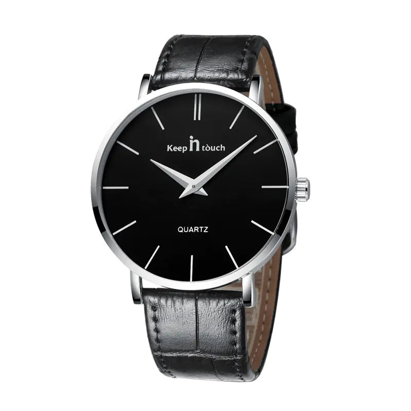 Slim Quartz Watch for Men - Minimalist Two-Hand Design
