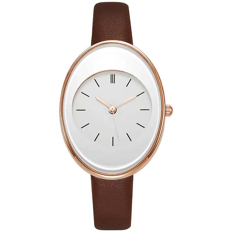 2022 Women's Fashion Minimalist Quartz Watch with Leather Band