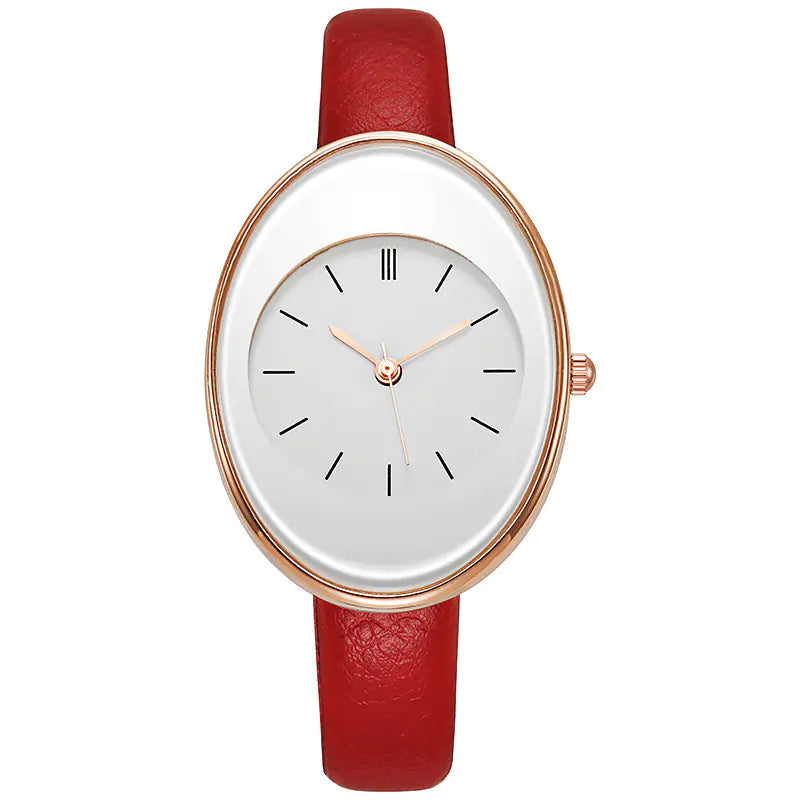 2022 Women's Fashion Minimalist Quartz Watch with Leather Band