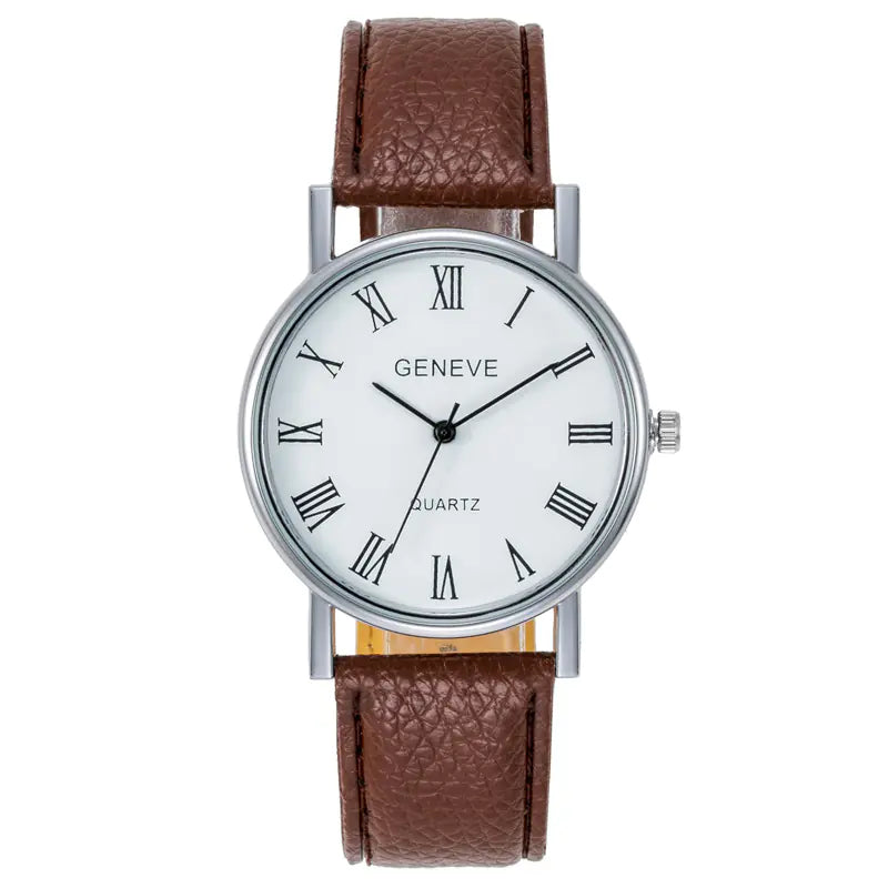 Genuine Leather Couple's Watches