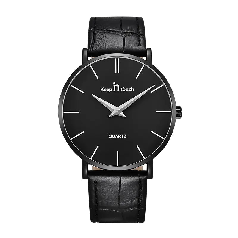 Slim Quartz Watch for Men - Minimalist Two-Hand Design