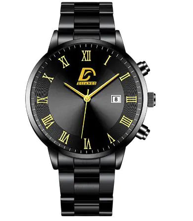 Minimalist Men's Quartz Watch with Business Calendar