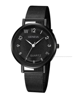 Minimalist Steel Band Quartz Watch for Men and Women