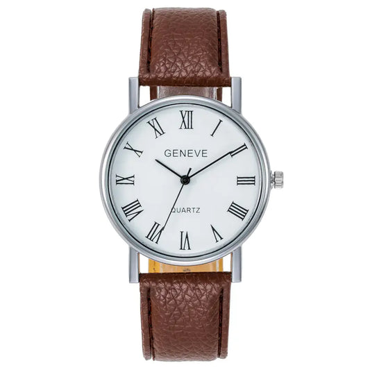 Genuine Leather Couple's Watches