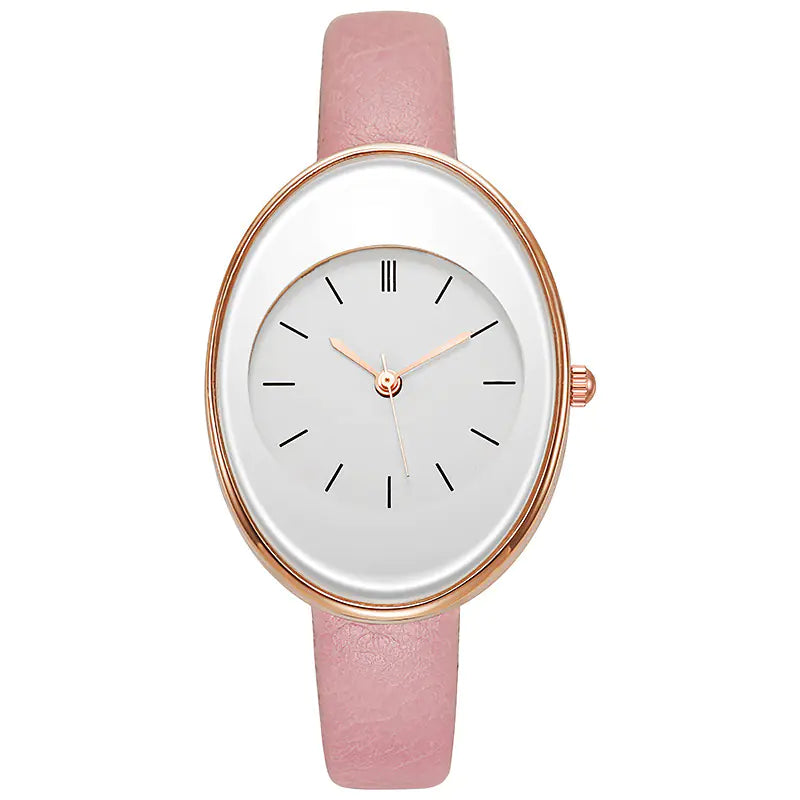 2022 Women's Fashion Minimalist Quartz Watch with Leather Band