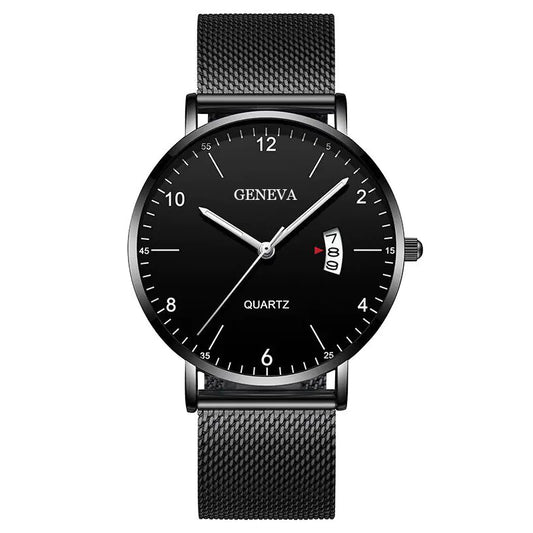 Men's Business Minimalist Quartz Calendar Watch